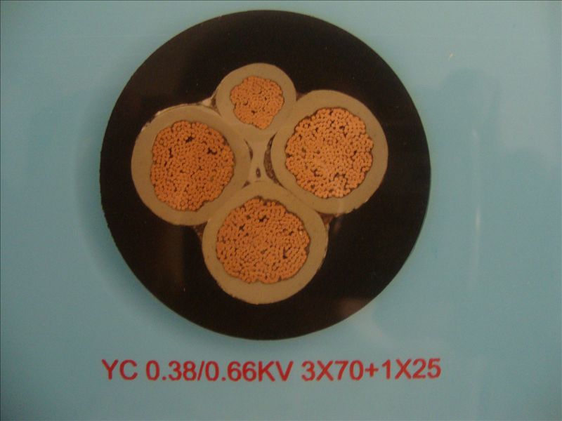 YC-0.38/0.66KV 3*70+1*25׵